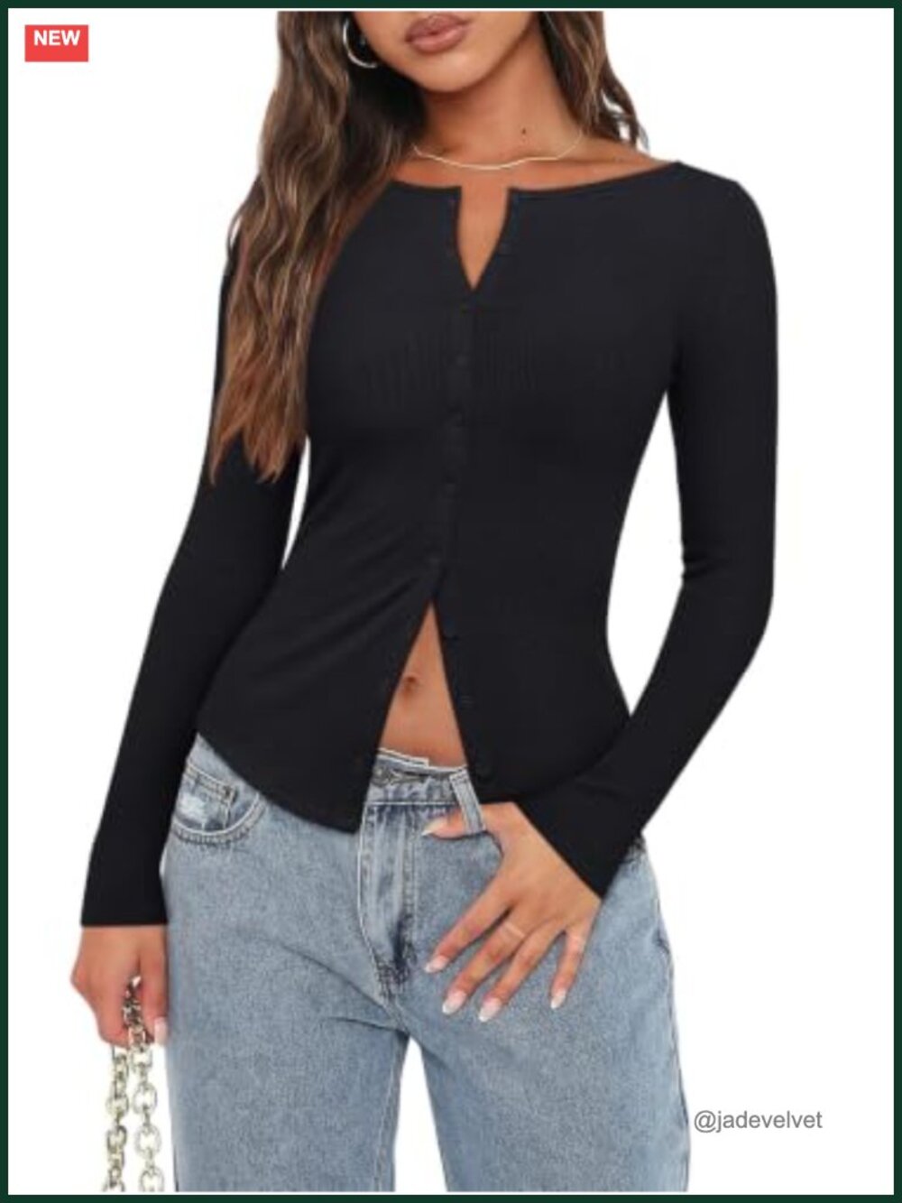 REORIA Women Lightweight Cropped Cardigan Slim Ribbed Knit Button Top